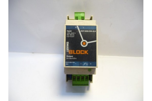 Switched Mode Power Supply, PCT 230/24-0,5, Smart Block